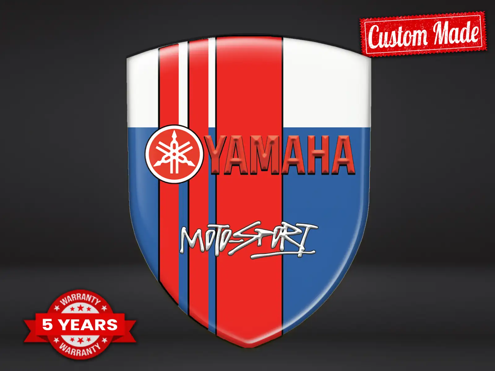 Yamaha Décalcos Résine Édition Exclusive Style Bombé Supérieur